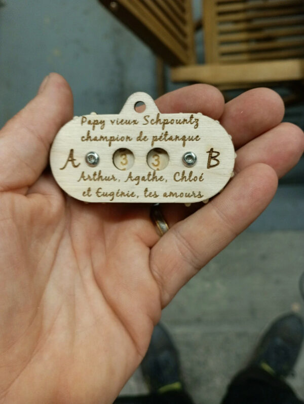 Fabriquer un marqueur de score pétanque en bois - Compteur de points artisanale – Image 3