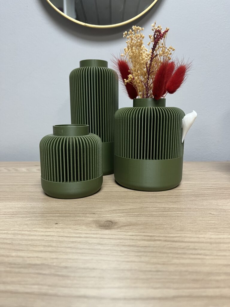 Lot de 3 Vases Emboîtables Solea – Personnalisables & Fabriqués en France