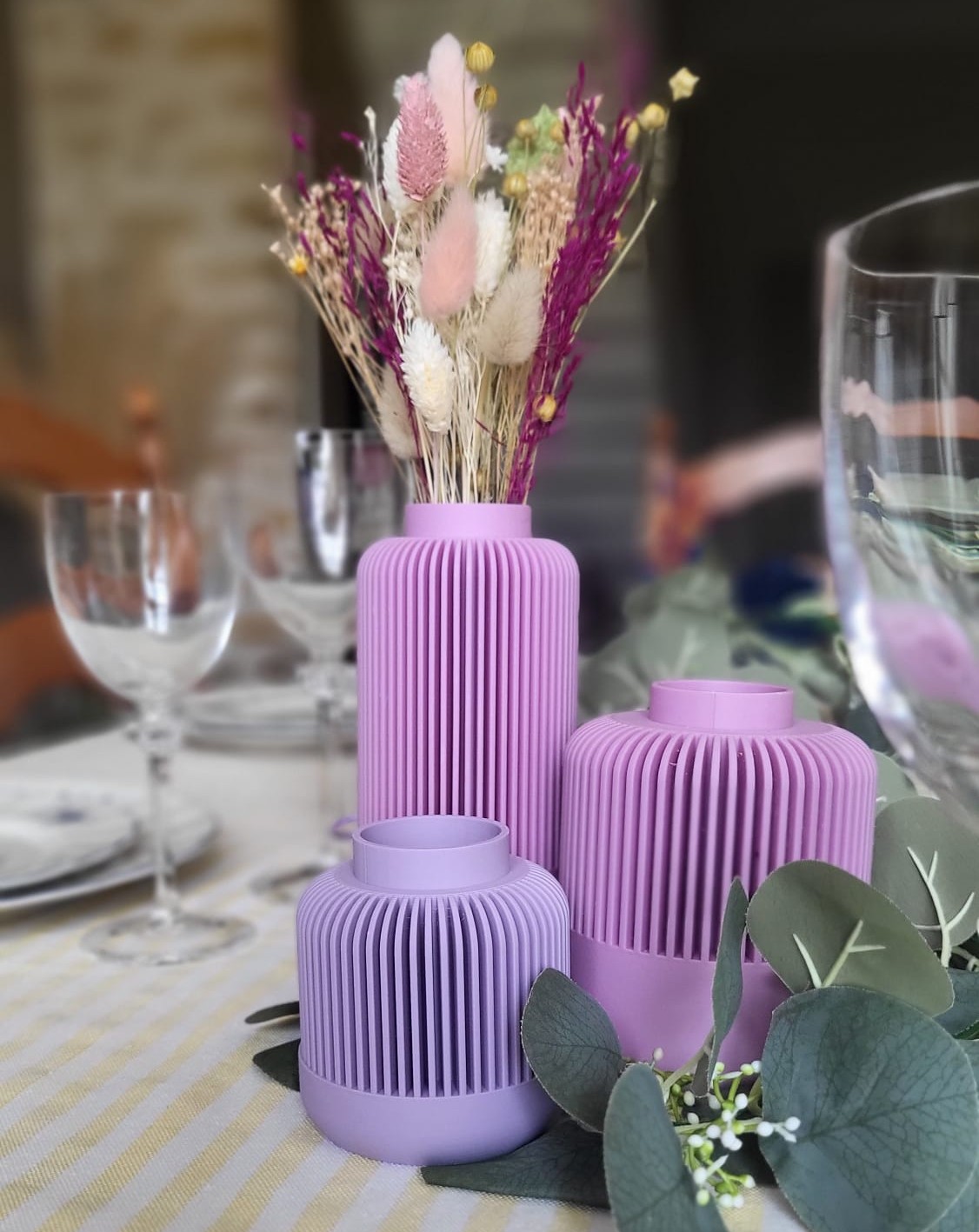 Lot de 3 Vases Emboîtables Solea – Personnalisables & Fabriqués en France – Image 5